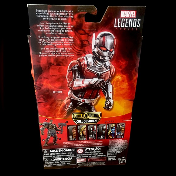 2017 Marvel Legends BAF Cull Obsidian Series ANT-MAN 6” Avengers Action Figure - Picture 2 of 2